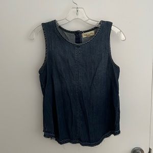 Anthropologie, Cloth and stone denim tank top. Size xs